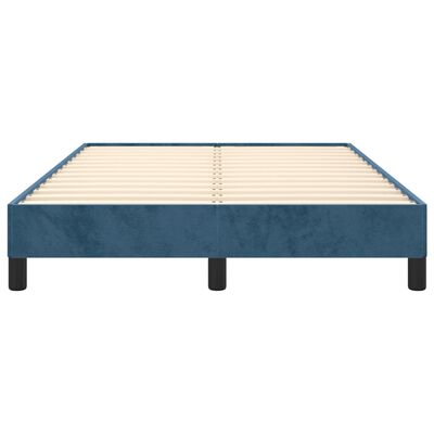 vidaXL Estructura de cama sin colchón terciopelo azul oscuro 120x200cm