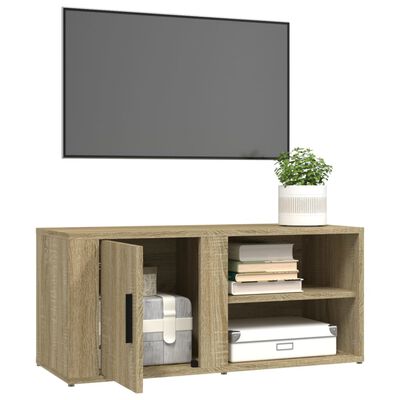 vidaXL Mueble para TV madera contrachapada roble Sonoma 80x31,5x36 cm