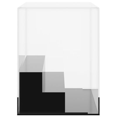 vidaXL Caja de exposición acrílico transparente 25x12x16 cm
