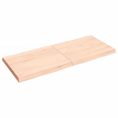 vidaXL Tablero de mesa madera maciza borde natural 140x60x(2-6) cm