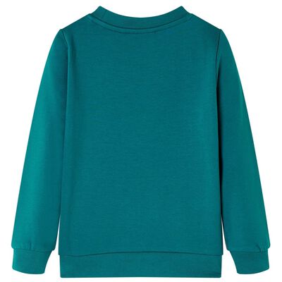 Sudadera infantil verde oscuro 116