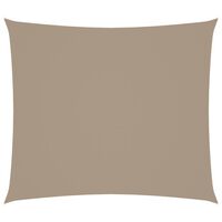 vidaXL Toldo de vela rectangular tela Oxford gris taupe 2x2,5 m