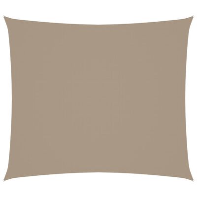 vidaXL Toldo de vela rectangular tela Oxford gris taupe 2x2,5 m