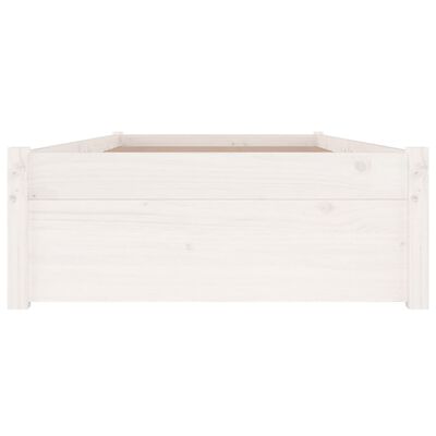 vidaXL Estructura de cama con cajones blanco 75x190 cm