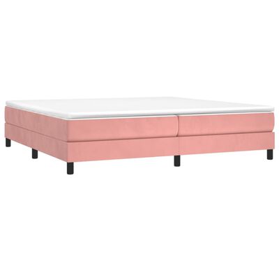 vidaXL Estructura de cama de terciopelo rosa 200x200 cm