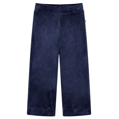 Pantalón infantil terciopelo azul oscuro 140