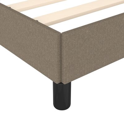 vidaXL Estructura de cama de tela gris taupe 180x200 cm