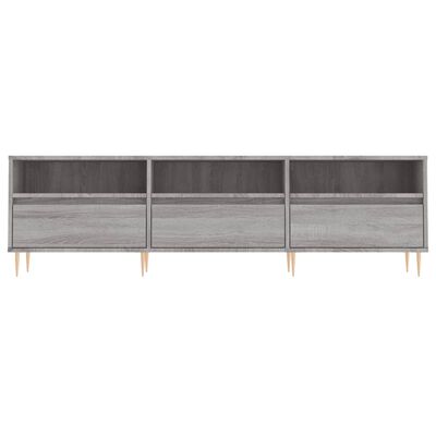 vidaXL Mueble para TV madera contrachapada gris Sonoma 150x30x44,5 cm