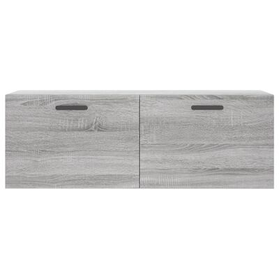 vidaXL Armario de pared madera ingeniería gris Sonoma 100x36,5x35 cm