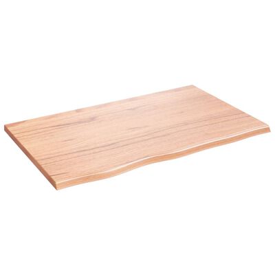 vidaXL Estante de pared madera de roble tratada marrón claro 80x50x2cm