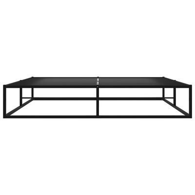 vidaXL Estructura de cama sin colchón metal negro 140x200 cm