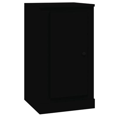 vidaXL Aparadores 2 uds madera contrachapada negro 37,5x35,5x67,5 cm