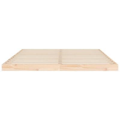 vidaXL Estructura de cama sin colchón madera maciza de pino 160x200 cm