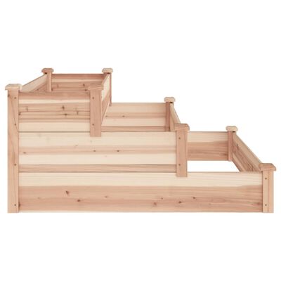 vidaXL Jardinera arriate madera maciza abeto 120x120x56 cm