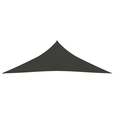 vidaXL Toldo de vela gris antracita HDPE 160 g/m² 4x4x4 m