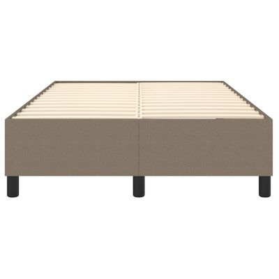 vidaXL Estructura de cama de tela gris taupe 120x200 cm