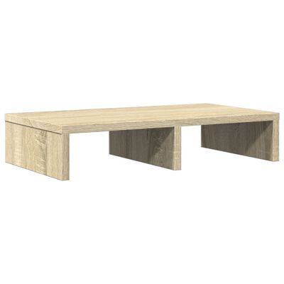 vidaXL Soporte de pantalla madera ingeniería roble Sonoma 50x27x10 cm