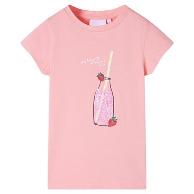 Camiseta infantil rosa 92