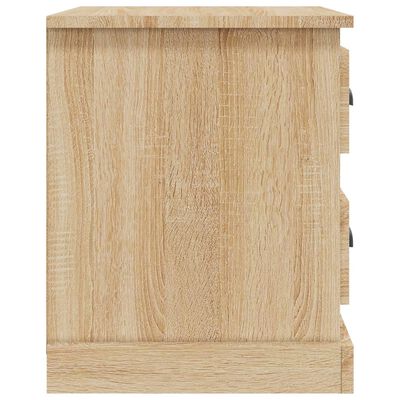 vidaXL Mesita de noche madera contrachapada roble Sonoma 39x39x47,5 cm