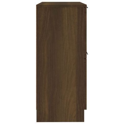 vidaXL Aparador madera contrachapada marrón roble 30x30x70 cm