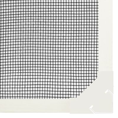 vidaXL Mosquitera magnética para ventanas blanco 130x150 cm