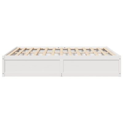 vidaXL Cama sin colchón madera maciza de pino blanca 180x200 cm