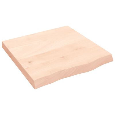 vidaXL Estante de pared madera maciza roble sin tratar 60x60x(2-6) cm