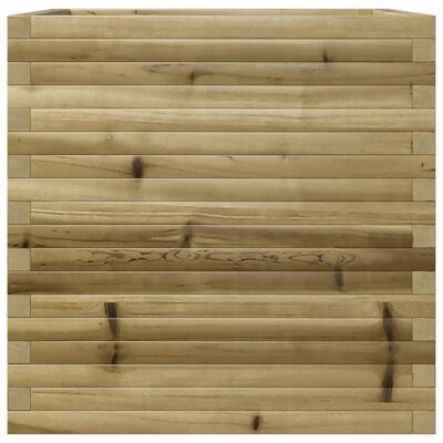 vidaXL Jardinera de madera de pino impregnada 70x70x68,5 cm