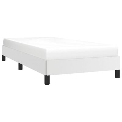 vidaXL Estructura de cama cuero sintético blanco 80x200 cm