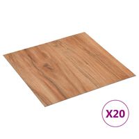 vidaXL Tarimas de suelo autoadhesivas 20 uds PVC natural 1,86 m²