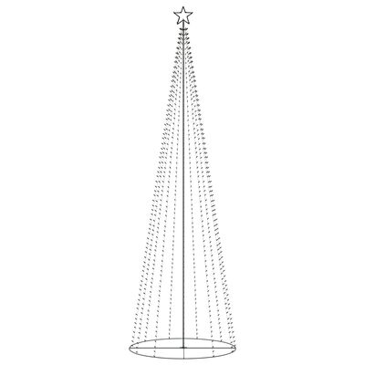 vidaXL Árbol de Navidad cónico 752 LEDs de colores 160x500 cm