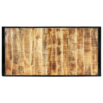 vidaXL Mesa de comedor de madera maciza de mango rugosa 180x90x76 cm