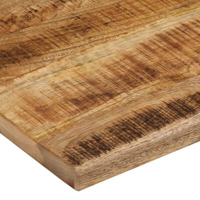 vidaXL Tablero de mesa borde natural madera maciza mango 100x80x2,5 cm