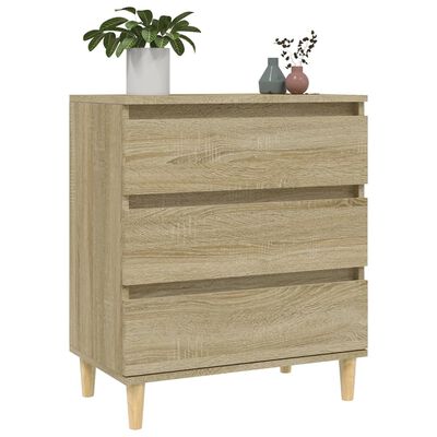 vidaXL Aparador de madera contrachapada roble Sonoma 60x35x70 cm