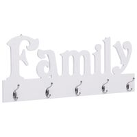 vidaXL Perchero de pared FAMILY 74x29,5 cm