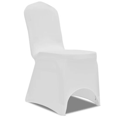 vidaXL Funda de silla elástica color crema 18 unidades