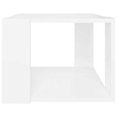 vidaXL Mesa de centro de madera contrachapada blanco 40x40x30 cm