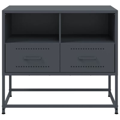 vidaXL Mueble para TV de acero gris antracita 68x39x60,5 cm