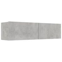 vidaXL Mueble para TV madera contrachapada gris hormigón 120x30x30 cm