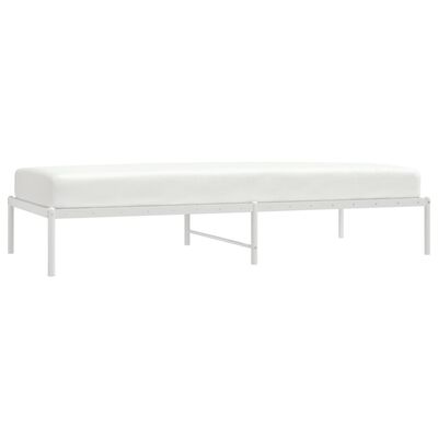 vidaXL Estructura de cama sin colchón metal blanco 90x200 cm