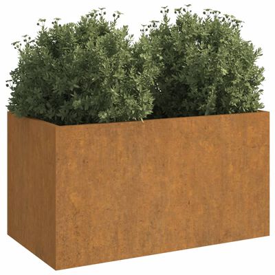 vidaXL Jardinera de acero corten 62x40x39 cm