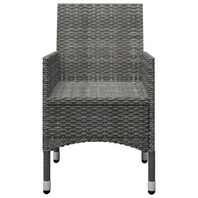 vidaXL Juego de comedor de jardín de 5 piezas gris