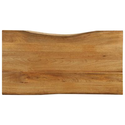 vidaXL Tablero de mesa borde natural madera maciza mango 120x60x3,8 cm