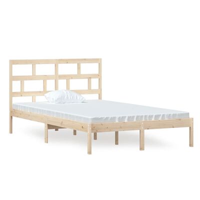 vidaXL Estructura de cama madera maciza de pino 120x200 cm