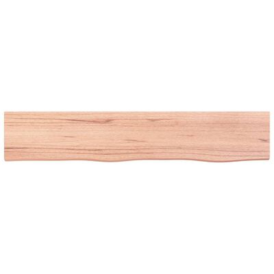 vidaXL Estante de pared madera roble tratada marrón claro 100x20x4 cm