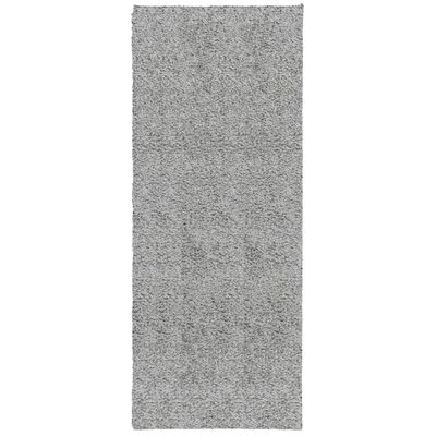 vidaXL Alfombra peluda de pelo largo moderna PAMPLONA gris 80x200 cm