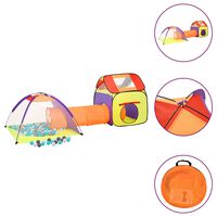 vidaXL Tienda de juego de niños con 250 bolas multicolor 338x123x111cm