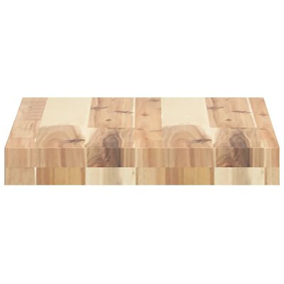 vidaXL Estantes flotantes 2 uds madera acacia sin tratar 60x30x4 cm