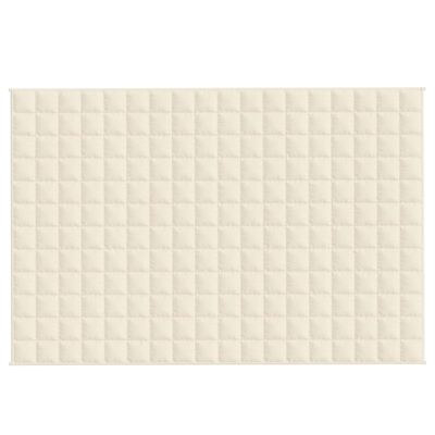 vidaXL Manta con peso tela color crema claro 122x183 cm 5 kg