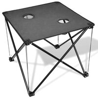 Mesa de camping plegable gris